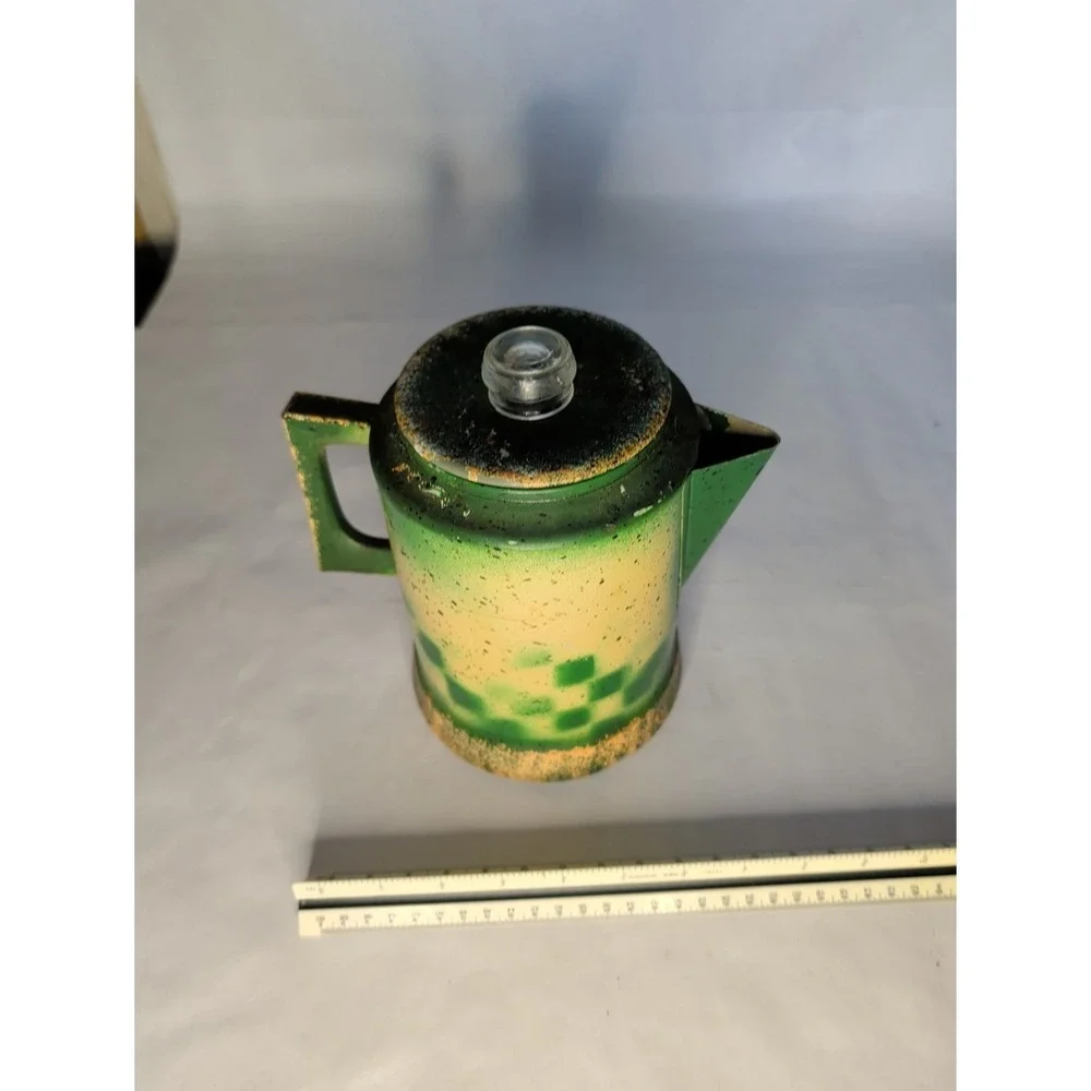 Vintage Hand-Painted‎ Apple Coffee Percolator